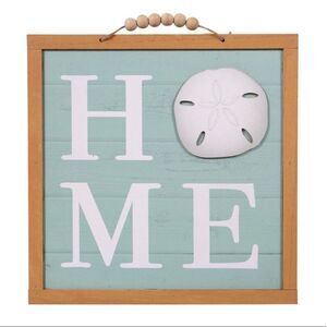 NWT Gorgeous Shore Living Nautical “Home” Shell Accent Framed Wall Decor New Tag
